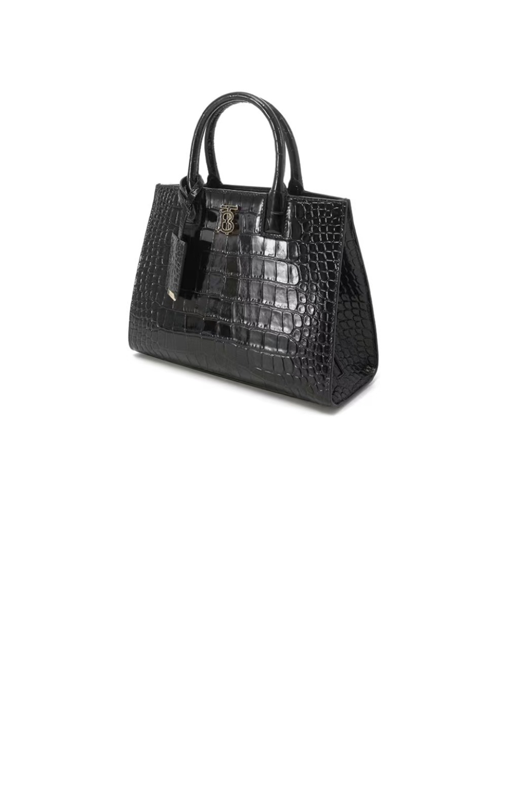 버버리 미니 프란시스 크로커다일 토트백 80725251