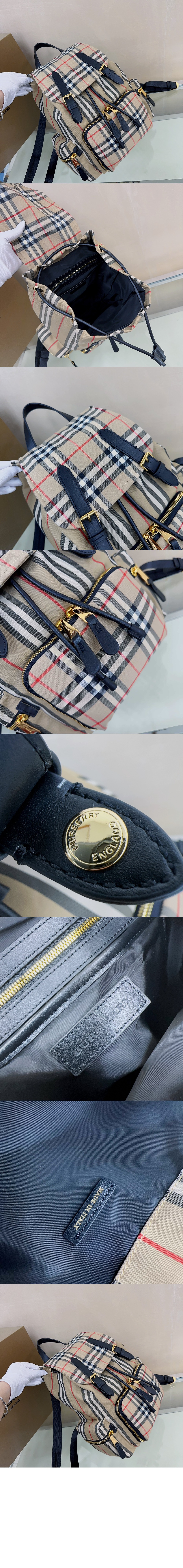 버버리 빈티지 체크 럭색 백팩 80327091