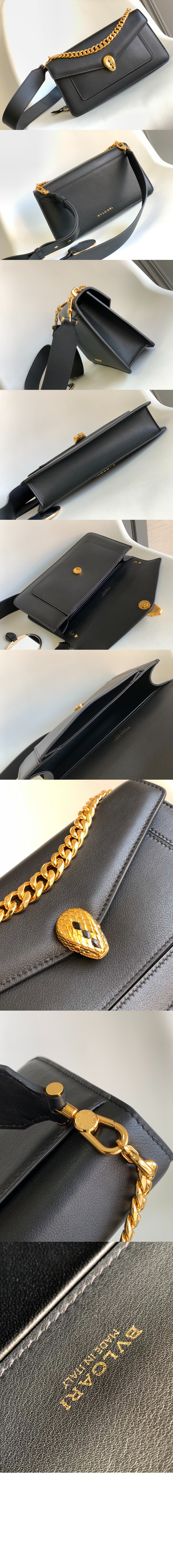 불가리 플랩 숄더 크로스백 292116