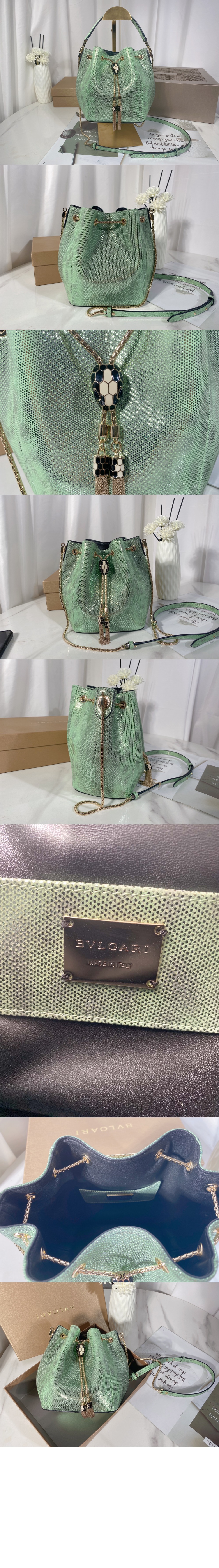 불가리 세르펜티 포에버 미디엄 탑 핸들 백 289899