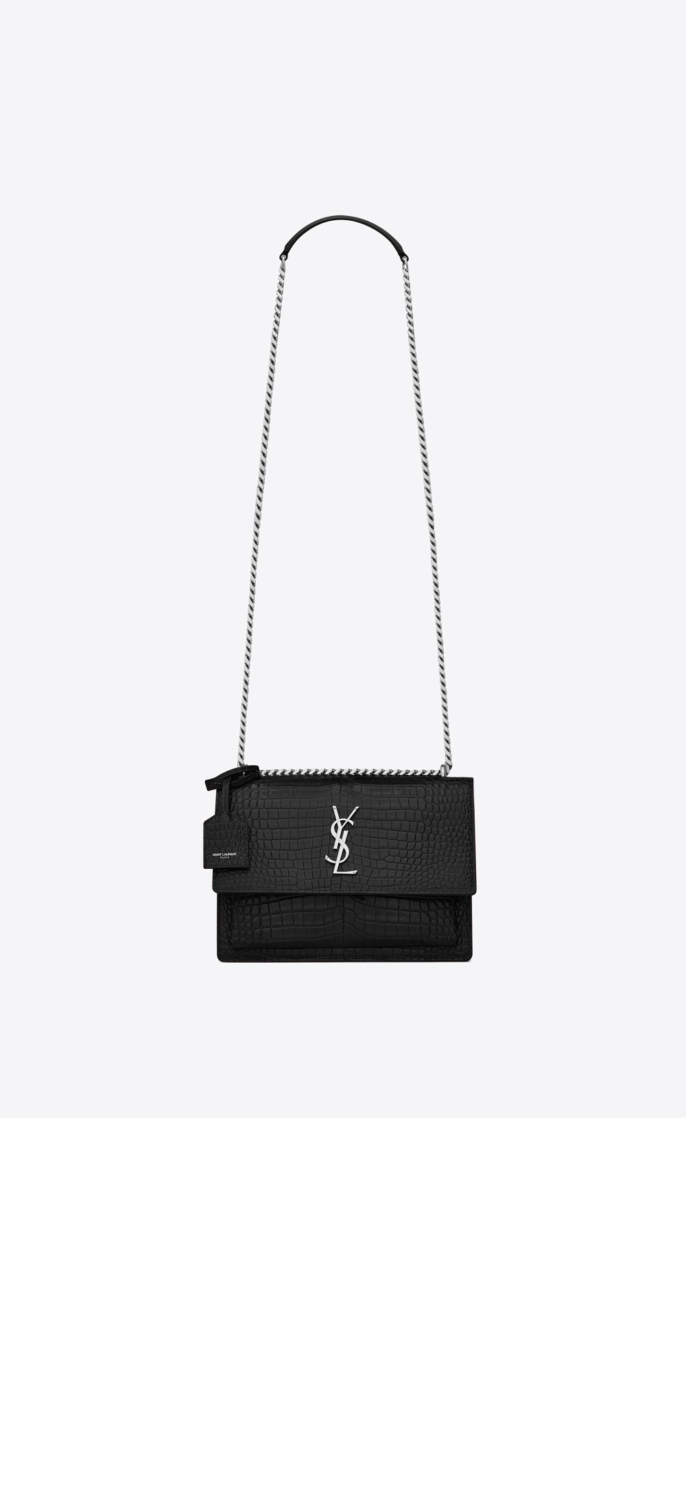 생로랑 선셋 모노그램 크로커 미듐 442906