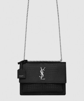 생로랑 선셋 모노그램 크로커 미듐 442906