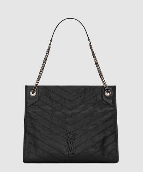 생로랑 빈티지 가죽 소재 NIKI 쇼핑백 577999