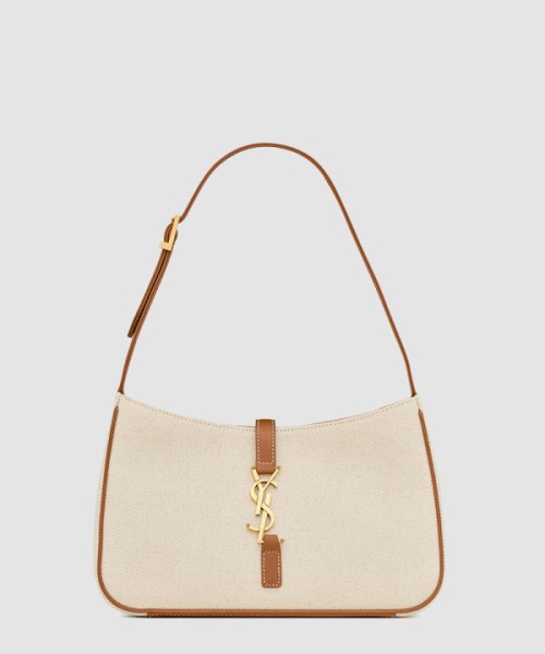 생로랑 LE 5 A 7 호보백 캔버스 657228