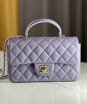 샤넬 핸들 미니 CF 플랩백 램스킨