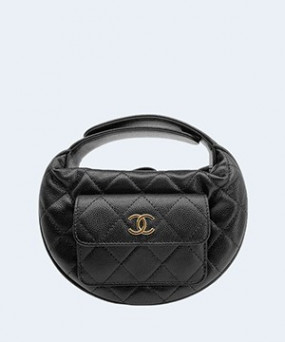 샤넬 23 뉴미니 캐비어 탑 핸들백