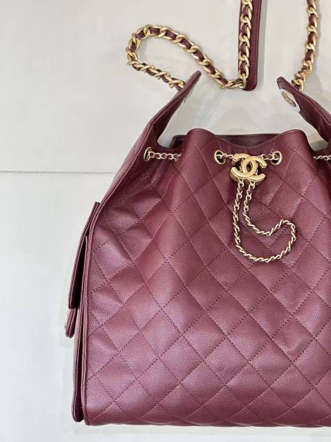 샤넬 25백 라지 버건디 42 x 36 x 15cm