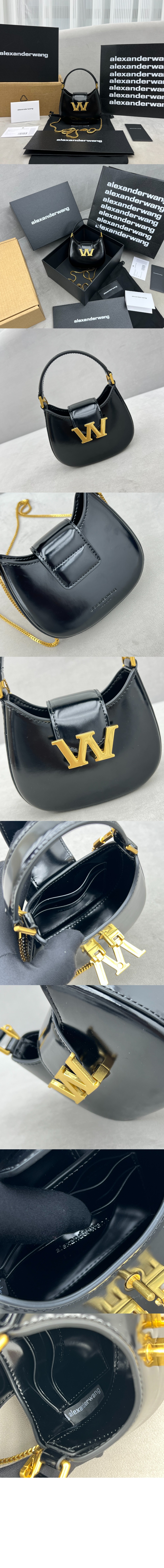 알렉산더왕 W 레거시 레더 호보백 마이크로 2K30L0