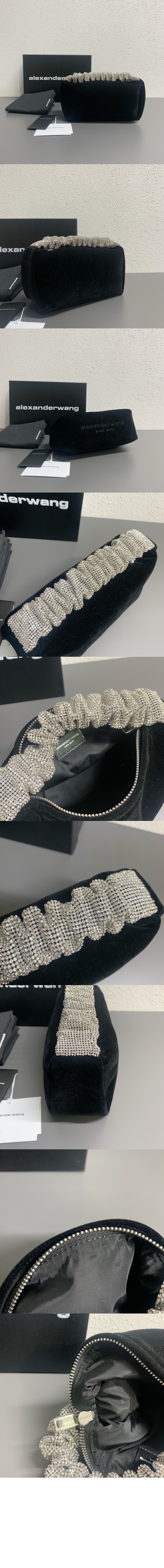 알렉산더왕 스크런치 벨벳 호보백 20121R