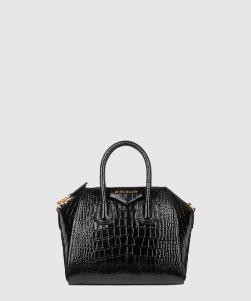지방시 안티고나 크로커다일 스타일 가죽 미니백