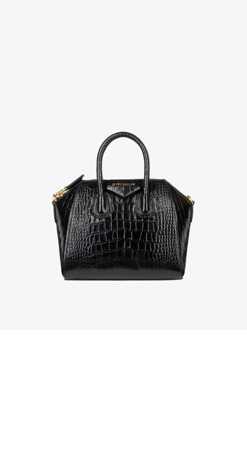 지방시 안티고나 크로커다일 스타일 가죽 미니백