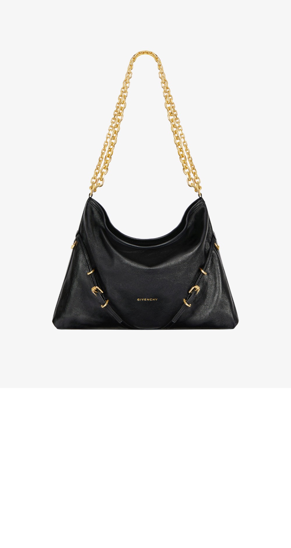 지방시 Voyou Chain 가죽 미디엄백