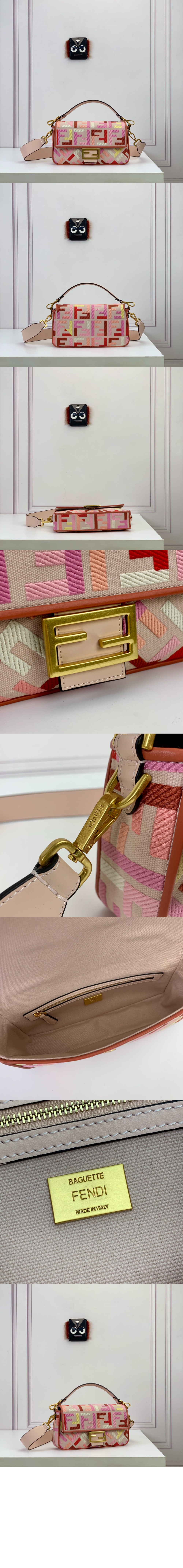 펜디 바게트백 미듐 8BR600