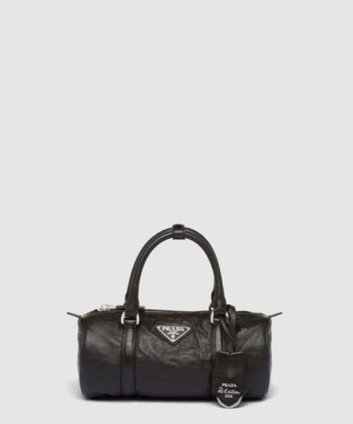 프라다 프레스드 나파 가죽 핸드백 1BA389