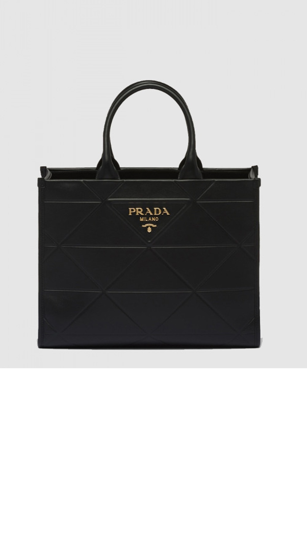 프라다 탑스티치 심볼백 미듐 1BA378