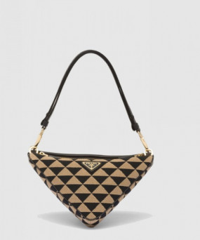 프라다 심볼 레더 패브릭 미니백 1BC176