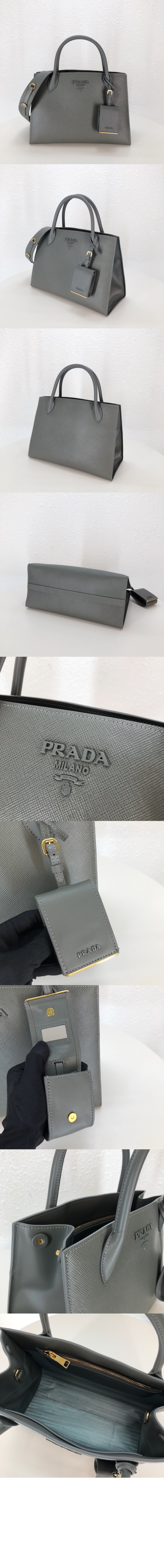 프라다 모노크롬 사피아노백 1BA155