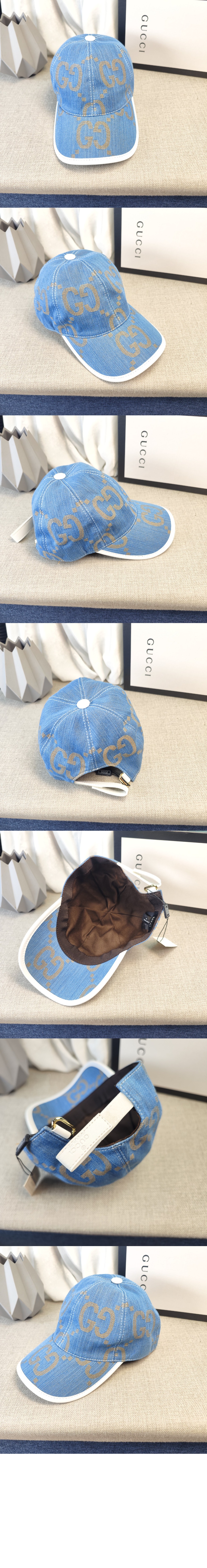 구찌 GG 데님 베이스볼 캡 656206
