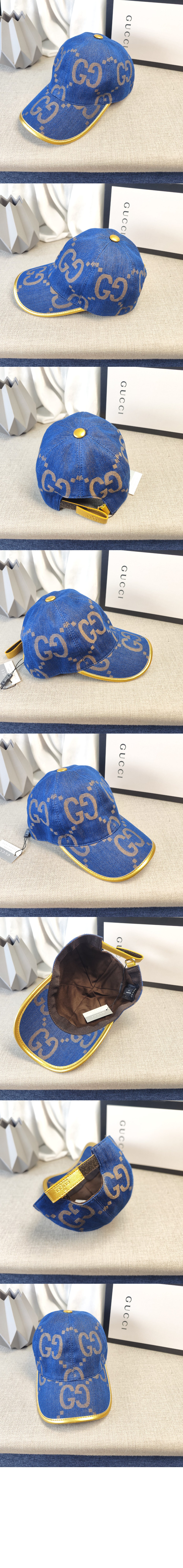 구찌 GG 데님 베이스볼 캡 656205