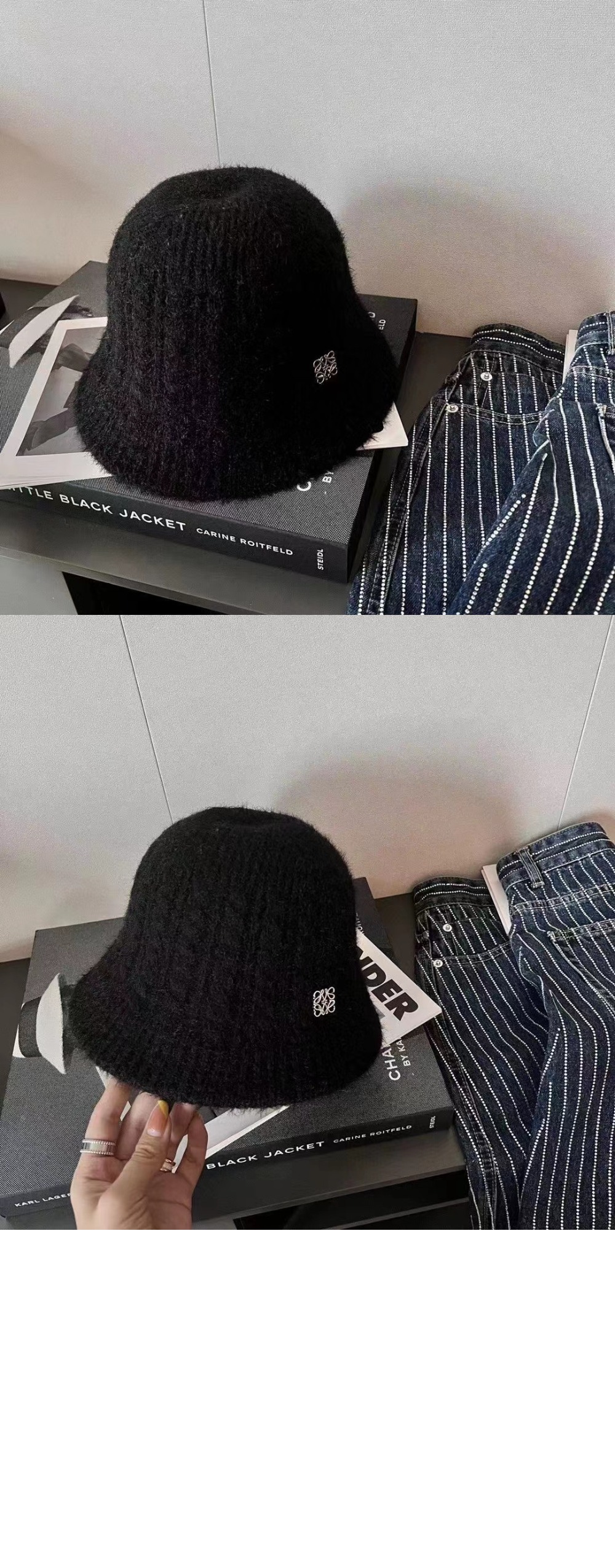 로에베 니트 벙거지