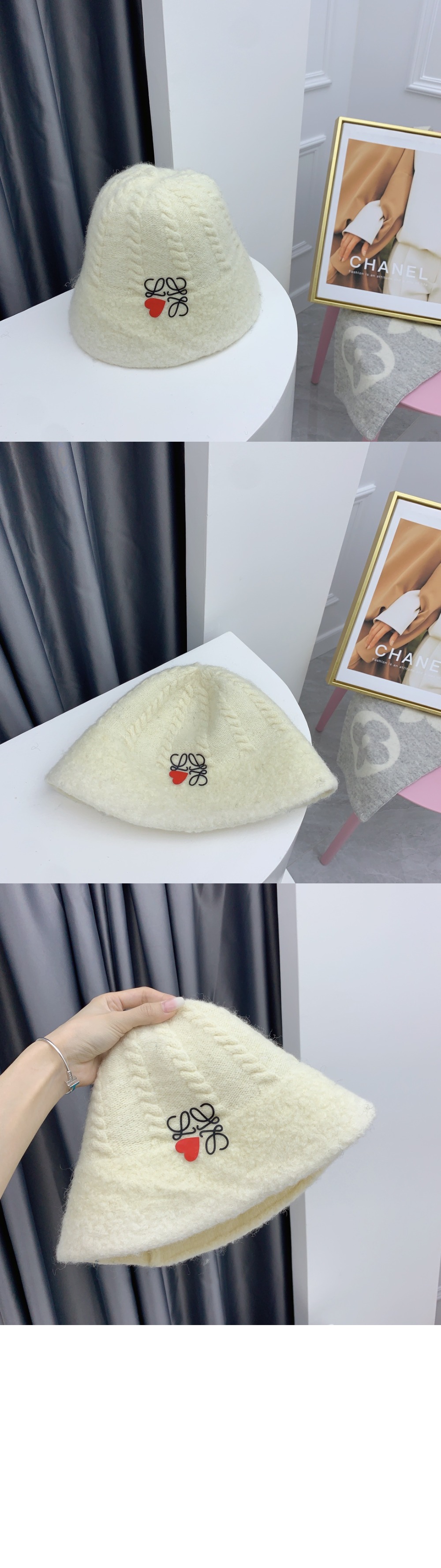 로에베 니트 벙거지