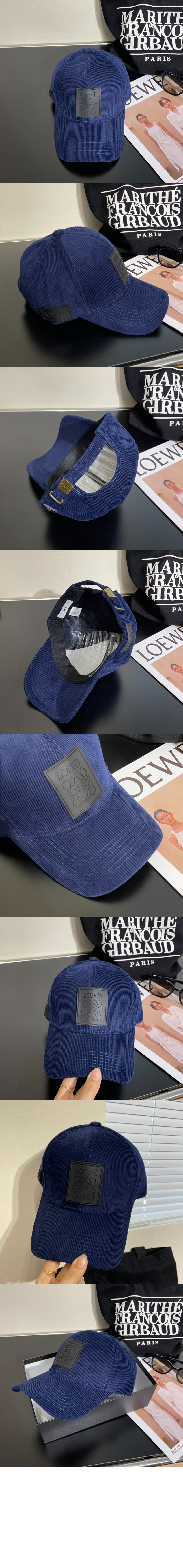 로에베 코듀로이 패치 베이스볼 캡