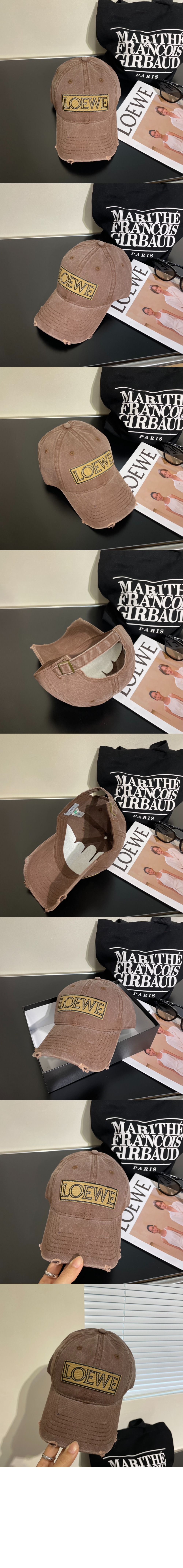 로에베 캔버스 베이스볼 캡