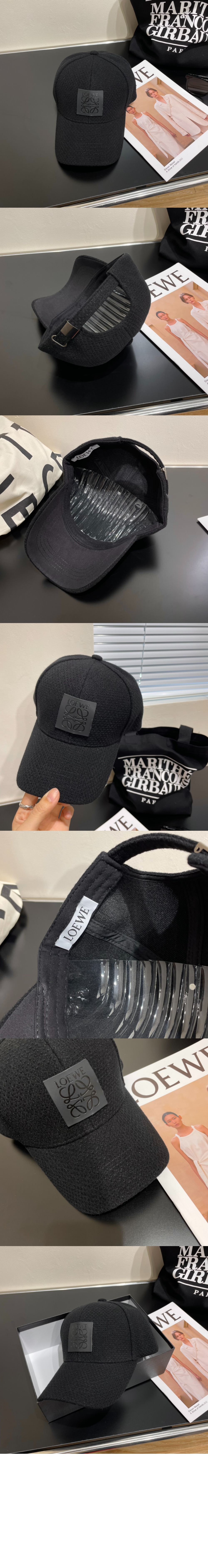 로에베 캔버스 패치 베이스볼 캡