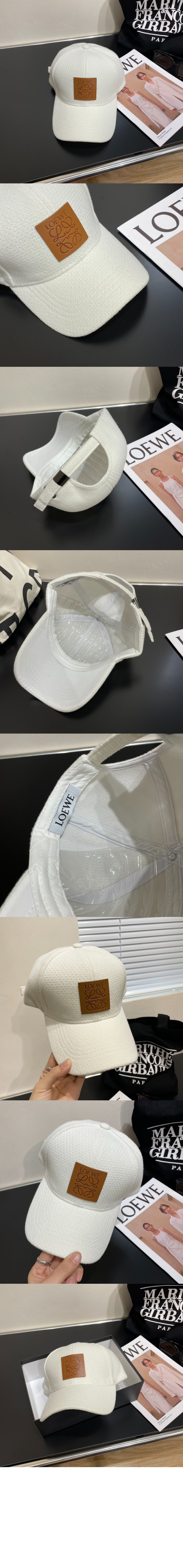 로에베 캔버스 패치 베이스볼 캡