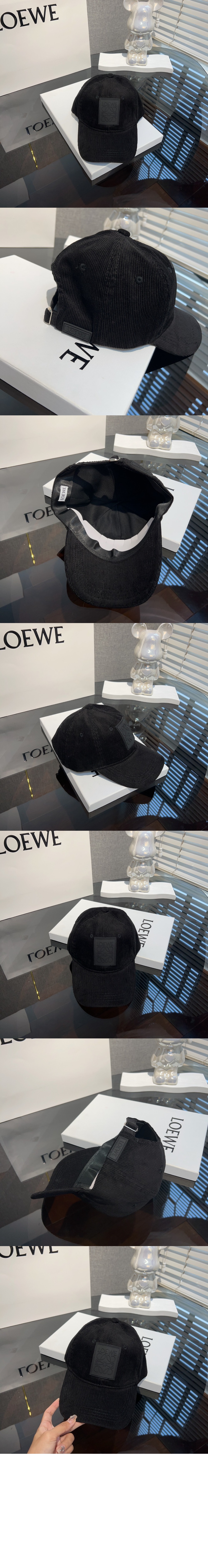 로에베 코듀로이 패치 베이스볼 캡