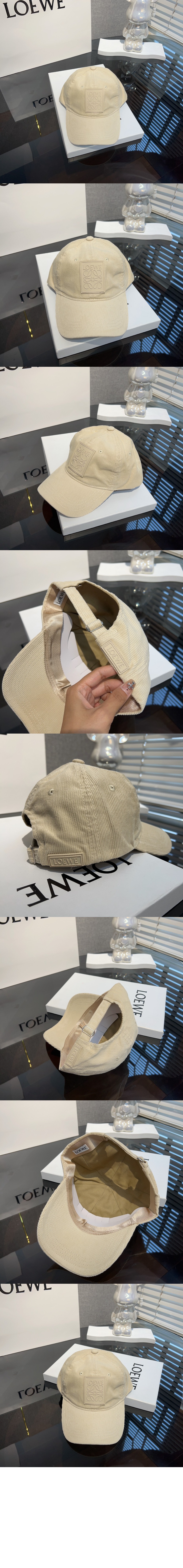 로에베 코듀로이 패치 베이스볼 캡