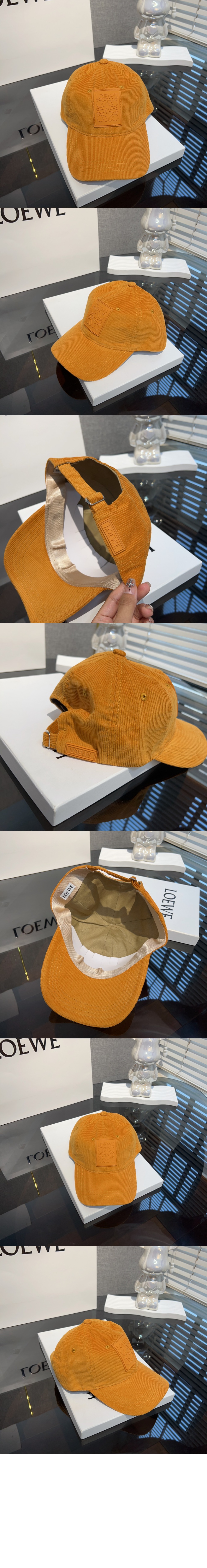 로에베 코듀로이 패치 베이스볼 캡