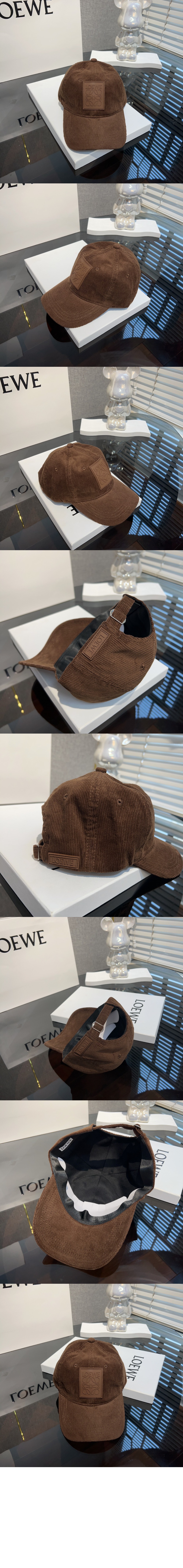 로에베 코듀로이 패치 베이스볼 캡