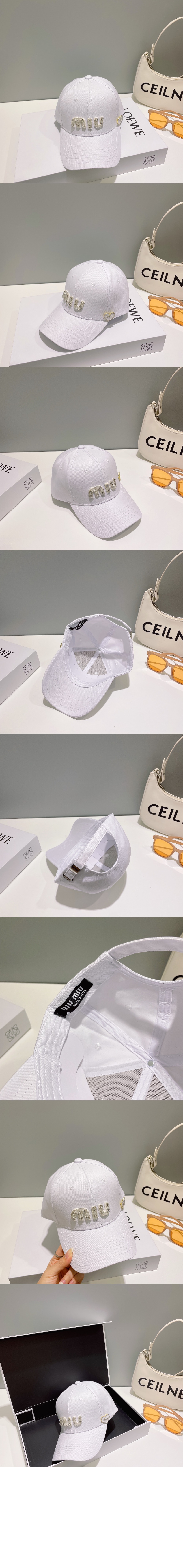 미우미우 베이스볼 캡 5HC734