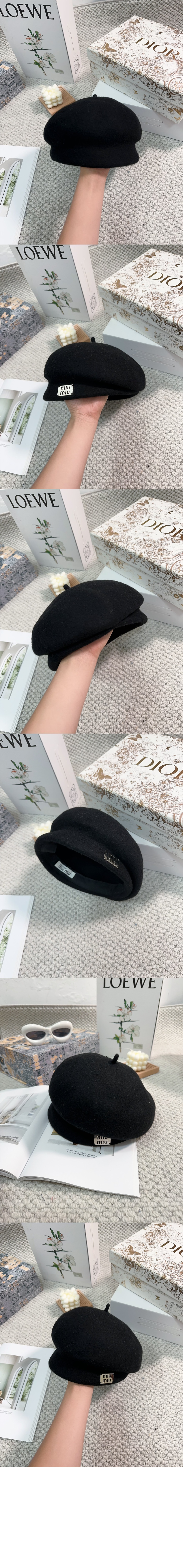 미우미우 팔각 모자 5HC437