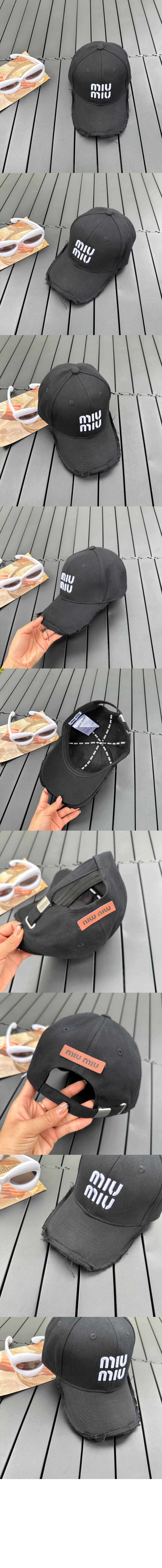 미우미우 베이스볼 캡 5HC493