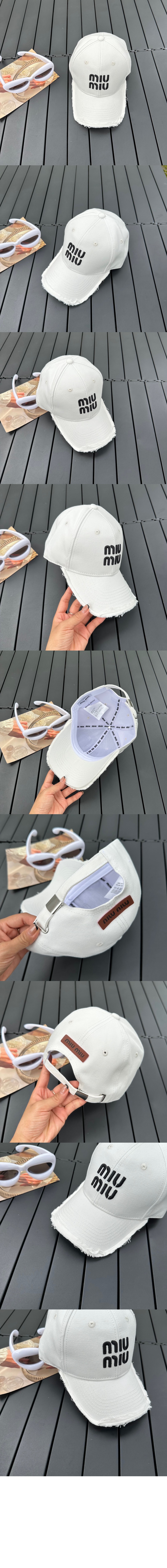 미우미우 베이스볼 캡 5HC493