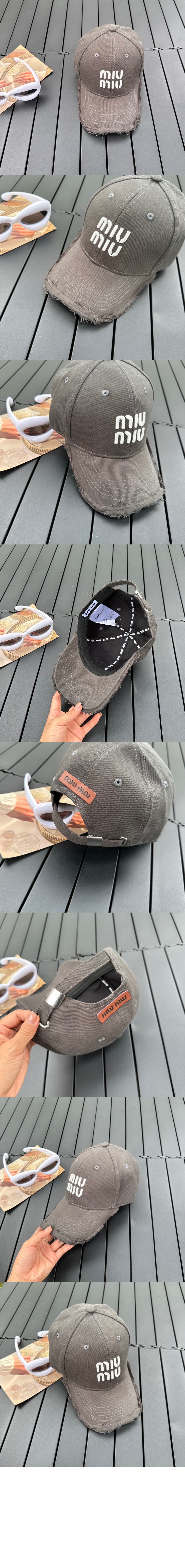 미우미우 베이스볼 캡 5HC493