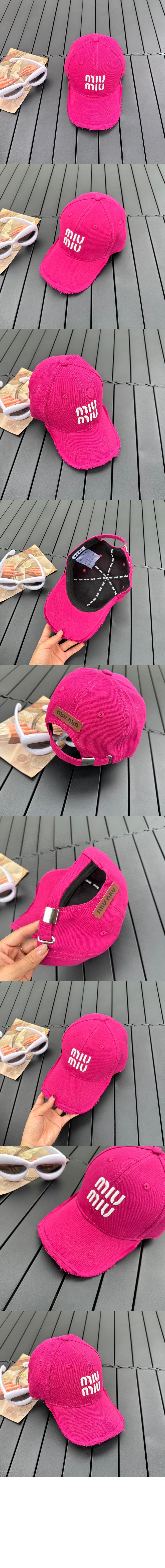 미우미우 베이스볼 캡 5HC493