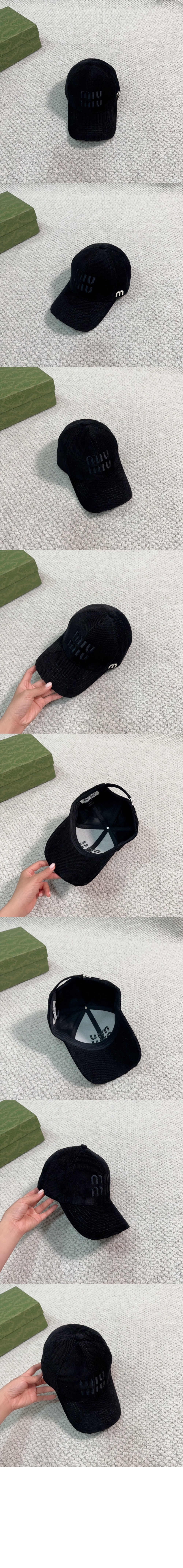 미우미우 베이스볼 캡 5HC437