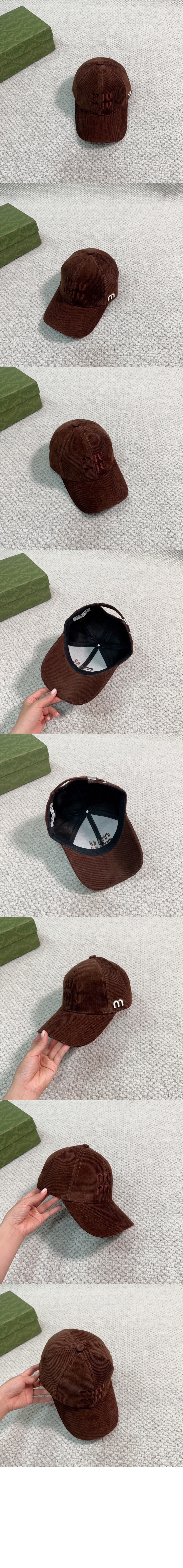 미우미우 베이스볼 캡 5HC437