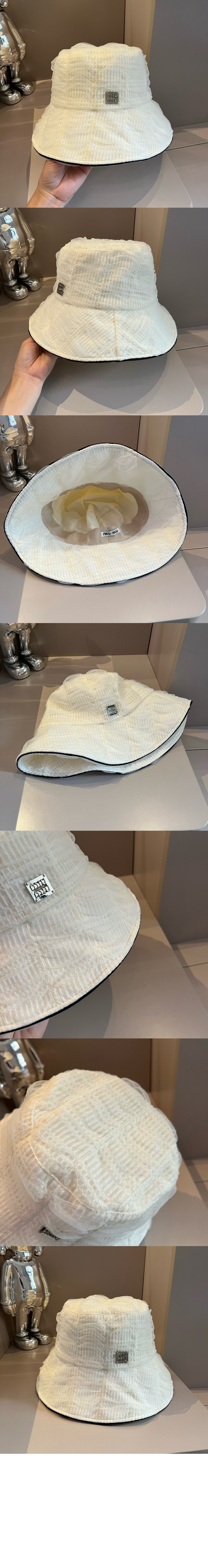 미우미우 망사 선캡 5HC387