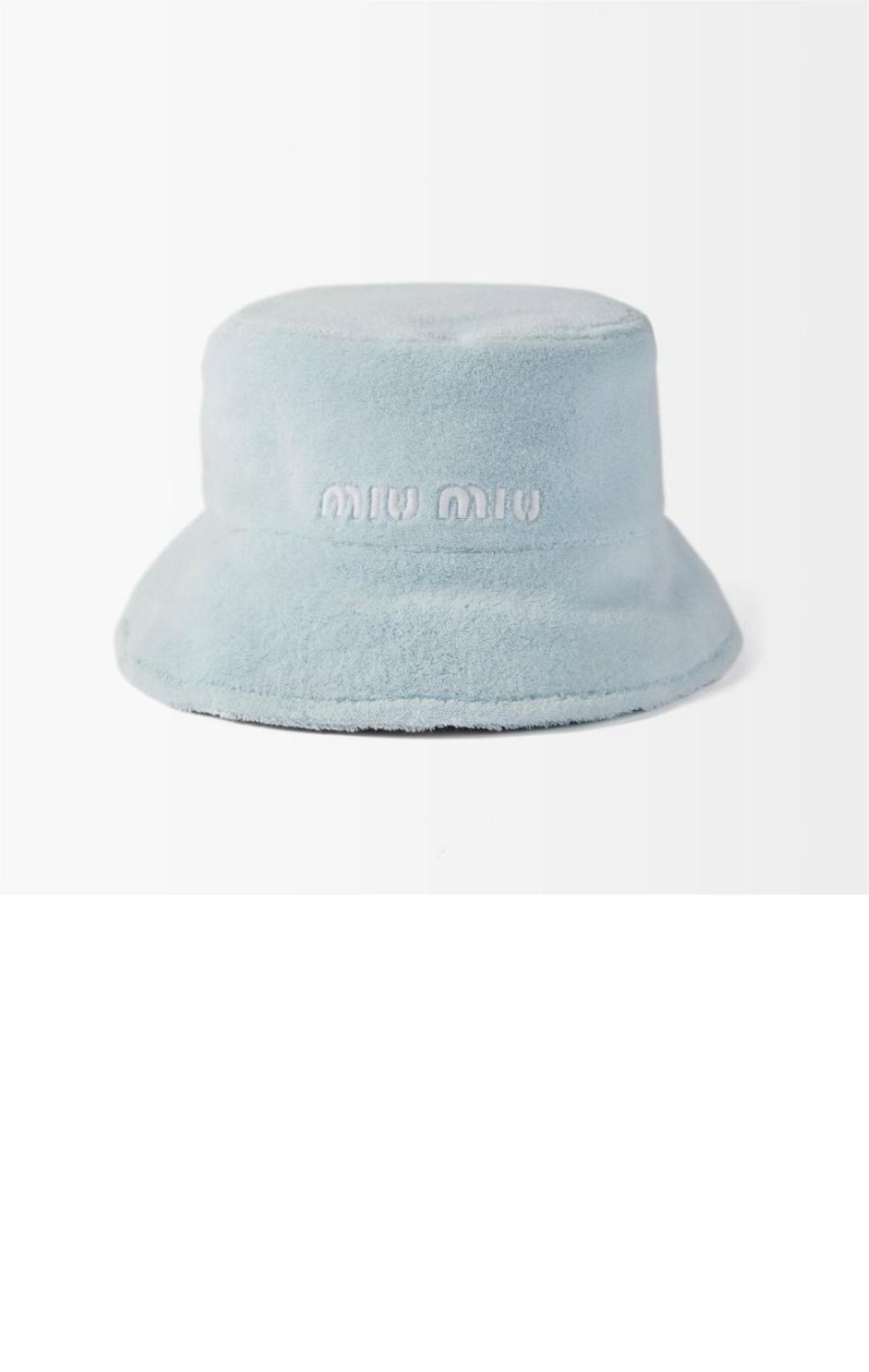 미우미우 로고 자수 버킷햇 5HC178