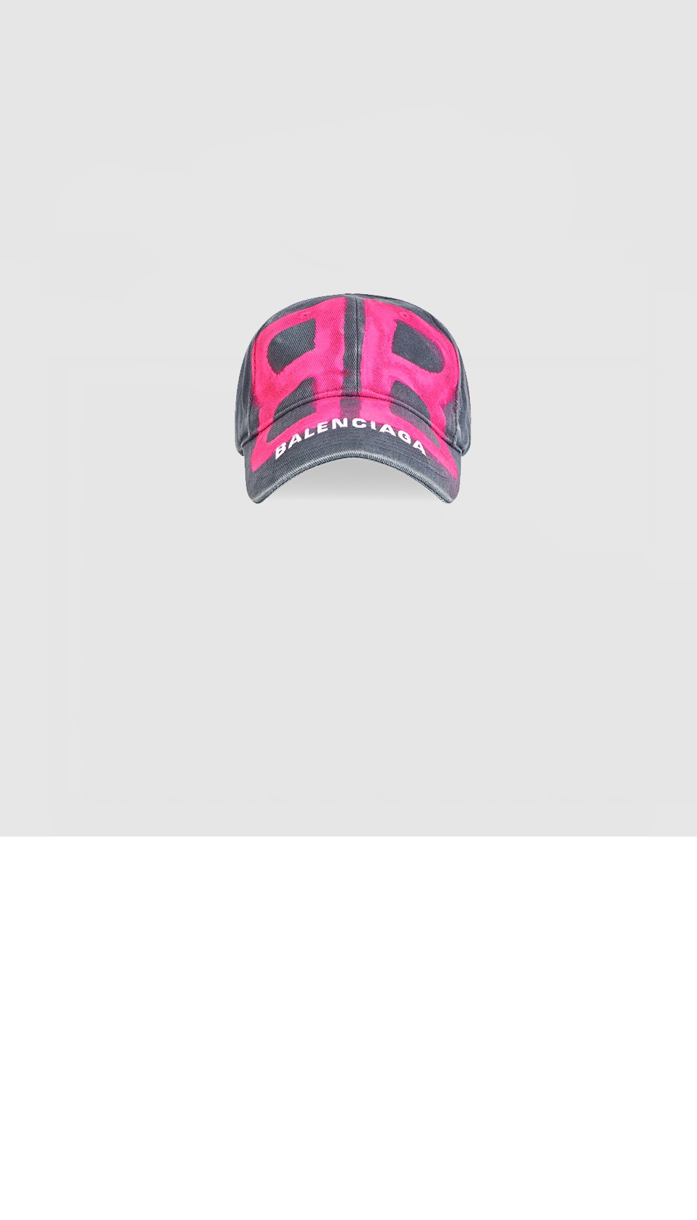발렌시아가 코튼 드릴 BB Sprayed 캡 673321