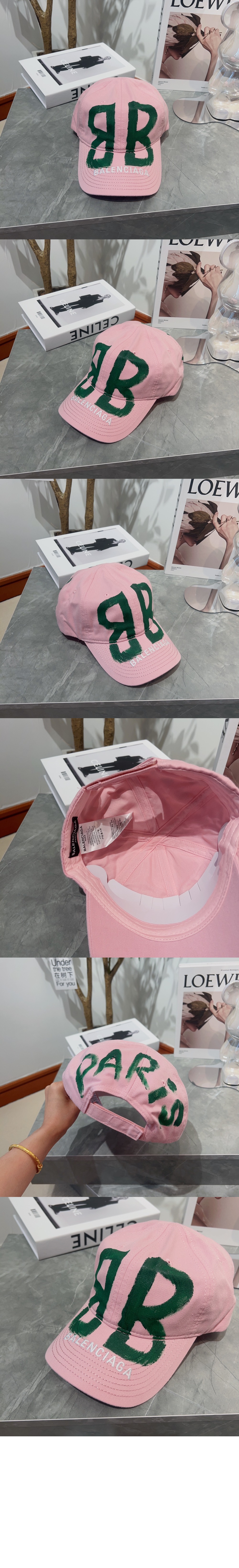 발렌시아가 코튼 드릴 BB Sprayed 캡 673321