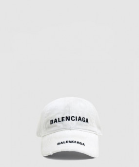 발렌시아가 더블 로고 베이스볼 캡 744273