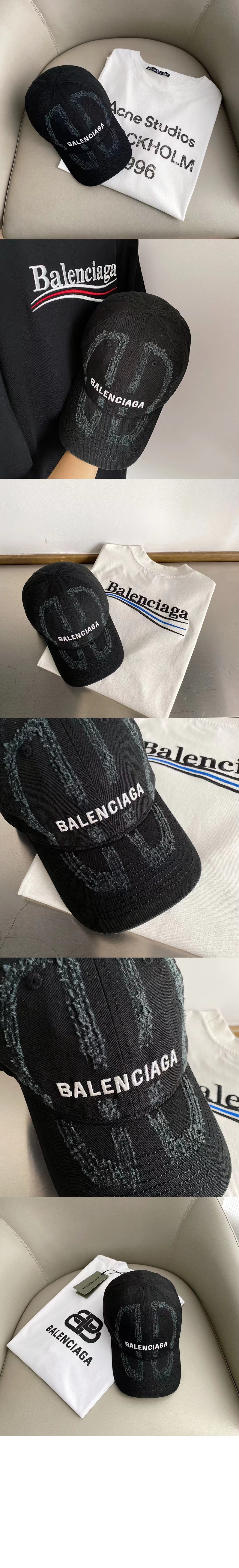 발렌시아가 BB 레이저 베이스볼 캡 719282