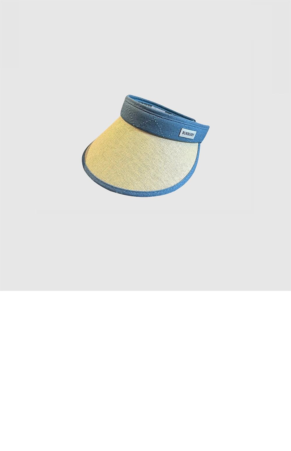 버버리 밀짚 선캡 8013587