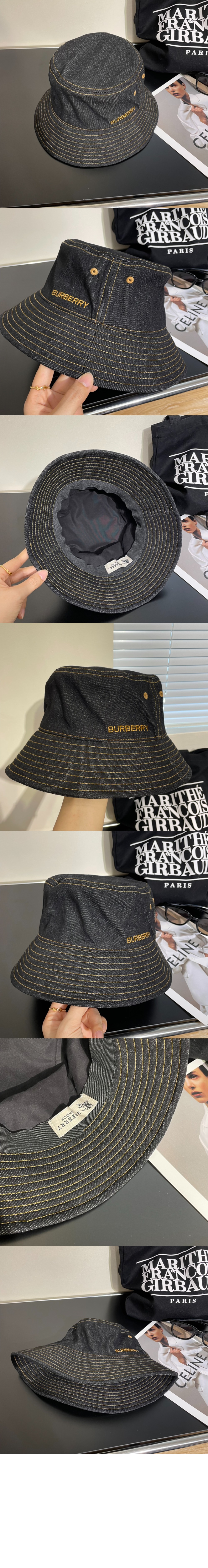 버버리 데님 버킷햇 80708191