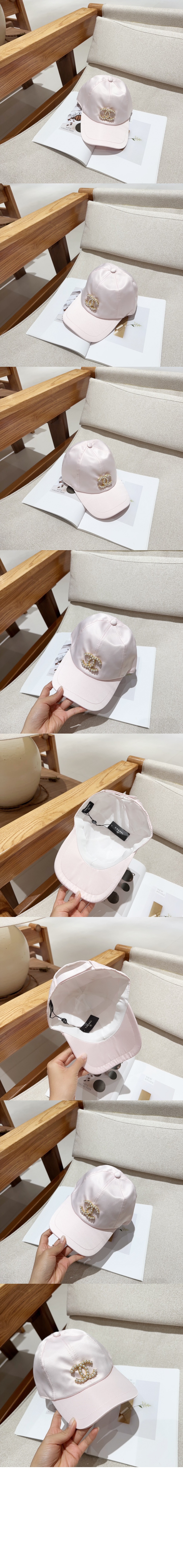 샤넬 실크 새틴 베이스볼 캡 AA7134